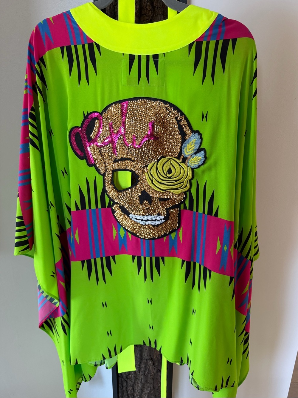 Mystique Boutique Neon Lime Handmade Beach Cover-Up